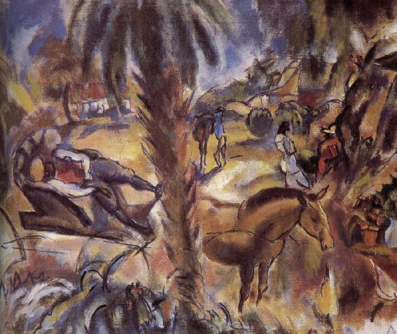 Sleeping Coachman, Jules Pascin